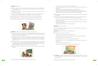 5756
Actividad 1. Motivación.
	 Reúne a las niñas y a los niños para despertar el interés en la creación o recuperación del
EsVi. Invítalos a conocer o reconocer su entorno para reflexionar y valorar los recursos
naturales existentes.
	 Recorre la IE y visita los espacios públicos para identificar los recursos naturales y
problemática existente.
	 Leen el cuento “El gran tesoro de la naturaleza”21
y otros cuentos relacionados a la
importancia del cuidado del ambiente. Ven videos diversos de corte ambiental.
	 Realizar entrevistas a sus familiares o vecinos, sobre cómo era el lugar donde viven.
	 Visitar alguna II.EE. que cuente con una experiencia de creación de áreas verdes.
	 Realizar dibujos, teatralizaciones y otras actividades relacionadas con la naturaleza.
Actividad 2. Elaboración del diagnóstico para crear o recuperar el EsVi.
	 Conversa con las niñas y los niños acerca de los problemas más frecuentes de su localidad
yayúdalos a identificar los ambientales. Reflexionen acerca de la relación existente entre
estos problemas y el cambio climático.
	 Promueve el diálogo y planifica las actividades de la unidad junto con ellas y ellos las
actividades de la unidad. Es clave que las situaciones significativas presenten problemas
ambientales de la IE que responda a los intereses de las niñas y de los niños y a la motivación
de crear un EsVi.
	 Conversan en relación a los problemas ambientales identificados en la IE, por ejemplo:
contaminación del aire, agua y suelo debido a la emisión de gases de efecto invernadero
(transporte, industrias, basura en las calles, quema de basura, deforestación, otros) y cómo
podemos mitigar estos efectos en la naturaleza y en nuestras vidas.
	 Selecciona preguntas pertinentes al grado para propiciar el diálogo sobre el cambio
climático:
21 Es un texto que forma parte de la biblioteca escolar, entregado a las II.EE. de primaria a nivel nacional.
Actividad 3. Ubicación del espacio.
Frente a estas reflexiones, los estudiantes realizarán una segunda visita e identificarán el
espacio para la creación del EsVi22
.
Actividad 4. Diseño y elección de un nombre para el EsVi.
	 Reflexiona con las niñas y los niños sobre:
	 En grupos, unos diseñan el estado actual del espacio y otros diseñan el plano con el sueño
de lo que quieren que el EsVi tenga. Elaboran un registro fotográfico o dibujan el lugar
donde será el EsVi.
22 Tomar en cuenta los aspectos a considerar para crear un EsVi (ver Gestión institucional).
	 Organiza grupos de trabajo y solicita que realicen un organizador visual para sistematizar
la información.
	 Incentiva la reflexión sobre la problemática ambiental en torno a los espacios externos al
aula o fuera de su institución educativa, mencionamos algunas preguntas:
¿Por qué existe tanta contaminación en el suelo, agua, aire?
¿Qué crees que sucede cuando se talan los árboles de los bosques sin pensar en la
naturaleza?
¿Por qué será que en las zonas urbanas existen pocas áreas verdes?
¿Por qué los adultos siempre dicen “el clima está cambiando, antes no era así”?
¿Qué cambios sientes en el clima, crees que tenga algo que ver la pérdida de los bosques?
¿Sabes qué es el cambio climático? (revisar la Parte I de la presente guía).
¿Cómo se encuentran nuestros espacios externos?, ¿existen áreas verdes dentro de la
escuela y fuera de ella?
¿Qué podemos hacer para recuperar algún espacio deteriorado dentro o fuera de la
escuela o de la localidad?
¿Cómo se hace frente con el EsVi al cambio climático?
¿Cómo les gustaría que fuera nuestro planeta Tierra?
Si la escuela fuera el planeta Tierra, ¿qué cosas le quitarían y qué cosas le pondrían?
¿Qué es para ustedes un “Espacio de Vida”?
Si ustedes pudieran crear un EsVi, ¿cómo les gustaría que fuera?
¿Qué harías para que en el EsVi existan espacios para ti, para otras personas y para la
naturaleza?
¿Qué más te gustaría que tenga el EsVi?
¿Qué harías para conseguir los recursos para hacer realidad el EsVi?
-
-
-
-
-
-
-
-
-
-
-
-
-
-
-
-
 