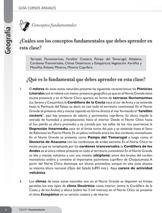 Guía ge 5 (web) entorno natural norte grande y norte chico | PDF