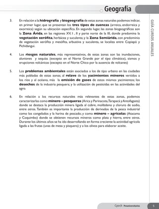 Guía ge 5 (web) entorno natural norte grande y norte chico | PDF