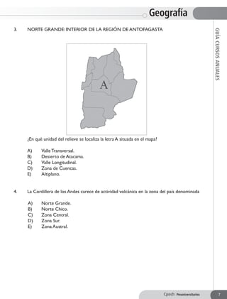 Guía ge 5 (web) entorno natural norte grande y norte chico | PDF