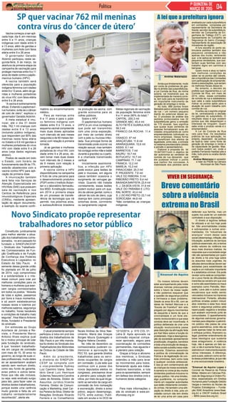 Política 1ª QUINZENA DE
MARÇO DE 2015
Ainda que timidamente, muito
por conta de problemas de ges-
tão no âmbito das subprefeituras,
a Lei Comida de Rua, de minha
autoria, vai mostrando que, se
implementada de maneira corre-
ta, tem tudo para se transformar
em importante instrumento de
geração de emprego e renda.
Ao todo, 888 pontos foram
liberados para a venda de comida
de rua – um número pequeno
diante do potencial desse se-
tor. O processo de análise dos
pedidos protocolados nas 32
subprefeituras gerou a emissão
de 170 alvarás. Isso significa
que quase duas centenas de
pessoas formalizaram suas ati-
vidades enquadrando-se como
empreendedores individuais ou
micro empresas. Dessa forma
se beneficiam dos efeitos da
legalidade, entre eles, a entrada
no sistema previdenciário (direito
a pensão e aposentadoria).
Elaborei a proposta da lei
15.947/2011com o objetivo de
dar autonomia ao vendedor de
comida de rua deixando que
ele pudesse indicar o ponto
que melhor lhe conviesse. A
viabilidade dos pedidos seria
A lei que a prefeitura ignora
analisada por cada subprefeitura
em comissões compostas por
representante da Secretaria de
Saúde; servidor da subprefeitura;
servidor da Companhia de En-
genharia de Tráfego (CET); um
representante do Conselho de
Segurança do bairro (Conseg);
representante de associação de
moradores da região.
A livre escolha do ponto es-
timularia pedidos também dos
pequenos vendedores e não
apenas dos trucks, lembrando
que a lei aplica-se também aos
pequenos vendedores, que sus-
tentam suas famílias com seu
trabalho digno em carrinhos e
barracas.
Quem mora e atua no bairro
tem melhores condições de
saber se os pontos são viáveis,
daí a importância das Comissões
com participação de empreende-
dores e associações, que seriam
os melhores fiscais dessa lei.
No entanto, o decreto do
prefeito que regulamentou a Lei
Comida de Rua, em maio de
2014, vetou essas comissões
de comida de rua e estabeleceu
que cabe a cada subprefeitura
indicar os pontos aptos para a
atuação de quem trabalha com
comida de rua.
Inverteu-se o espírito original
da lei, centralizando a decisão
no gabinete do subprefeito. O
resultado disso é que existem
pontos que não despertaram o
interesse de ninguém. Quem
sabe onde o produto vende é o
empreendedor.
A Lei de Comida de Rua
veio para ficar. Os resultados
práticos de sua aplicação, no
entanto, dependem da política
de fazê-la valer como fonte de
geração de emprego e renda e
de capacidade de gestão. Mas.
com todos podem ver, onde o
prefeito Fernando Haddad põe a
mão, tudo piora ou acaba dando
errado.
Andrea Matarazzo é vereador
e líder do PSDB na Câmara
Municipal de São Paulo
Andrea Matarazzo
Os nossos leitores devem
estar acompanhando pela mídia
diversas notícias preocupantes
sobre o futuro da nossa nação
e não podemos esquecer que
a questão da segurança pública
é intrínseca a esse problema.
Desde os anos 50 e 60, com as
ideias de Herbert Marcuse e a
“Escola de Frankfurt” tem sido
pregado por alguns movimentos
de esquerda a teoria de que a
criminalidade é um forte ele-
mento revolucionário e que essa
conduta deve ser incentivada. A
política deliberada de criar uma
situação revolucionária passa
pela distorção da afirmação feita
por Karl Marx sobre a função do
proletariado. Hoje a desorganiza-
ção da sociedade apresentando
prostituição, drogados, bandidos
e toda uma produção de desajus-
tados sociais substitui essa visão
marxista. Estamos assistindo
a política de criminalização da
Polícia e da legalização da con-
duta criminosa, bem como toda
e qualquer conduta antissocial.
E isso já vem contaminando até
as crianças da nossa sociedade.
A carreira no crime já deu muitos
dividendos positivos inclusive no
campo político. Há uma timidez,
algo pusilânime, no comporta-
mento em respeitar autoridades
que estão nitidamente cometen-
do crimes. Há também uma eliti-
zação do direito à vida, pois um
cidadão comum não tem direito
de ter uma arma em casa para
Viver em segurança:
Breve comentário
sobre a violência
extrema no Brasil
defender sua família, mas um
sujeito rico pode ter um exército
contratado a sua disposição.
O direito à legítima defesa
foi elitizado e só rico hoje pode
ter. São anormalidades criadas
e sobrepostas a outras anor-
malidades. Os “industriais da
anarquia” vivem desse caos
social (desemprego, inflação, alta
tributação, ausência de serviços
públicos essenciais, etc) e temos
então vetores da violência nos
seus mais diversos matizes. As
respostas que a sociedade exige
não são apresentadas por quem
de direito e há uma fuga sobre
os assuntos mais urgentes. As
atitudes democráticas devem ser
adotadas para estabilidade da
nação e um indicador importante
é a estatística criminal. Ela pode
revelar como está se comportan-
do o povo frente às dificuldades
inerentes ao cenário em que vive
e como são assimilados os maus
exemplos como Petrolão, Men-
salão, Lava-Jato e outros casos
escabrosos que estão sendo
veiculados inclusive na imprensa
internacional. Portanto, atitudes
políticas erradas podem induzir
atos violentos e esse foco recai
sobre a segurança pública pela
repercussão negativa e tensões
que acabam ocorrendo junto às
comunidades. O aparelhamento
de algumas estruturas governa-
mentais para dilapidar o patrimô-
nio público não passa de uma
guerra assimétrica, onde não se
pode apenas tratar do tema sob
o enfoque jurídico, financeiro ou
legal, porémter entendimento da
base ideológica que sustenta
esse antagonismo. A violência
hoje, não é apenas um fato so-
cial, e não é somente física, con-
sistindonum instrumentovisando
vários interesses. A diferença,
país a país, está em como se tra-
ta dessa problemática, já que não
é uma exclusividade brasileira.
*Emanuel de Aquino Lopes é
Coronel da Reserva da Policia
Militar, Mestre em Ciências Poli-
ciais de Segurança e Ordem Pú-
blica, especializado em Direitos
Humanos pela Fundação Getúlio
Vargas e membro do Núcleo de
Projetos Estratégicos – Funda-
ção ISAE Amazônia (www.fisae.
org.br) e OSCIP Instituto Brasil
– IBRA (www.ibra.org.br)
Emanuel de Aquino
Vacina começou a ser apli-
cada hoje, dia 9, em meninas
entre 9 e 11 anos, crianças
indígenas com idade entre 9
e 13 anos, além de garotas e
mulheres com Aids com faixa
etária entre 9 e 26 anos
O governador Geraldo
Alckmin participou nesta se-
gunda-feira, 9 de março, da
abertura da primeira etapa da
campanha de vacinação para
proteger meninas entre 9 e 11
anos de idade contra o papilo-
mavírus humano (HPV).
A vacina também será
oferecida para a população
indígena feminina com idades
entre 9 e 13 anos, além de ga-
rotas e mulheres portadoras
do vírus HIV, com faixa etária
entre 9 e 26 anos.
“A vacina é extremamente
eficaz. Evitando o papilomaví-
rus humano, evita-se o câncer
de colo de útero”, explicou o
governador Geraldo Alckmin.
A meta estadual é imu-
nizar, até o dia 31 deste
mês, 762,1 mil crianças com
idades entre 9 e 13 anos
(incluindo público indígena),
que respondem por 80% das
meninas nesta faixa etária
no Estado e 6,6 mil garotas e
mulheres portadoras do vírus
HIV com idade entre 9 e 26
anos (veja dados regionais
abaixo).
Postos de saúde em todo
o Estado, com horário de
funcionamento das 8h às 17h,
estarão abastecidos com a
vacina contra HPV para apli-
cação da primeira dose.
A imunização também
será feita nos Serviços de
Atenção Especializada em
HIV/Aids (SAE) que possuem
sala de vacinação e nos
Centros de Referência para
Imunobiológicos Especiais
(CRIEs), mediante apresen-
tação de algum documento,
a exemplo do exame confir-
SP quer vacinar 762 mil meninas
contra vírus do ‘câncer de útero’
Metas regionais de vacinação
da população feminina entre
9 e 11 anos (80% do total) *
CAPITAL: 200,3 mil
GRANDE ABC: 45,4 mil
ALTO TIETÊ E GUARULHOS:
58,3 mil
FRANCO DA ROCHA: 11,4
mil
OSASCO: 57 mil
ARAÇATUBA: 11,8 mil
ARARAQUARA: 15,6 mil
ASSIS: 8,1 mil
BARRETOS: 7 mil
BAURU: 18,7 mil
BOTUCATU: 10,7 mil
CAMPINAS: 71,1 mil
FRANCA: 12,2 mil
MARÍLIA: 10,3 mil
PIRACICABA: 25,3 mil
P. PRUDENTE: 7,6 mil
VALE DO RIBEIRA: 5 mil
RIBEIRÃO PRETO: 6,4 mil
BAIXADASANTISTA: 23,4 mil
S. J. DA BOA VISTA: 31,6 mil
VALE DO PARAÍBA E LITO-
RAL NORTE: 43,4 mil
S. J. DO RIO PRETO: 23,1 mil
SOROCABA: 44,8 mil
*Não contabiliza as crianças
indígenas
matório ou encaminhamento
médico.
Para as meninas entre
9 e 11 anos e para o públi-
co feminino indígena com
idades entre 9 e 13 anos, o
esquema vacinal compreende
mais duas doses aplicadas
num intervalo de seis meses
(segunda) e de 60 meses (ter-
ceira) com relação à primeira
tomada.
Já as garotas e mulheres
portadoras do vírus HIV, com
idade entre 9 e 26 anos, de-
vem tomar mais duas doses
num intervalo de 2 meses e
de 6 meses com relação à
primeira aplicação.
A vacina contra a HPV
disponibilizada na campanha
é fruto de uma parceria para
o desenvolvimento produtivo
(PDP) entre o Instituto Butan-
tan e o laboratório farmacêu-
tico MSD. A instituição iniciou
em 2014 a primeira etapa
de um processo de transfe-
rência de tecnologia que irá
permitir, nos próximos anos,
a autossuficiência brasileira
na produção da vacina, com
grande economia para os
cofres públicos.
Sobre o HPV
O papilomavírus humano
(HPV) é um vírus contagioso
que pode ser transmitido
com uma única exposição,
por meio de contato direto
com a pele ou mucosa infec-
tada. Sua principal forma de
transmissão pode ocorrer via
relação sexual, mas também
há contagio entre mãe e bebê
durante a gravidez ou o parto,
é a chamada transmissão
vertical.
Inicialmente assintomá-
tica, a infecção por HPV
pode evoluir para lesões de
pele e mucosas, em alguns
casos também ocasiona o
surgimento de verrugas ge-
nitais. Quando não tratada
corretamente, essas lesões
podem evoluir para um qua-
dro de câncer genital, como o
câncer de colo de útero, cuja
doença tem como principais
sintomas dores, corrimento
ou sangramento vaginal.
Constituído juridicamente
para melhor atender a situa-
ção dos trabalhadores comis-
sionados, no ano passado foi
fundado o SINDFUNCESP
– Sindicato dos Trabalhado-
res Comissionados de Fun-
ção Gratificada e de Função
de Confiança dos Poderes
Executivos e Legislativo no
Estado de São Paulo. A
semente dessa grande união
foi plantada em 05 de julho
de 2014, cujo compromisso
é a solidariedade e o inte-
resse comum para lutar por
melhores condições para os
homens e mulheres que exer-
cem cargos comissionados
em todos os postos. “Através
de lutas e ações, passamos
por bons e maus momentos,
e só assim estabelecemos
nossas raízes e lutamos por
melhores salários, segurança
no trabalho, horas razoáveis
e condições de trabalho mais
seguras”, frisa Marco Antonio
Alves, fundador e Presidente
do sindicato.
Em entrevista ao Grupo
Acontece de Jornais e Re-
vista, o Presidente Marco
Antonio Alves explica qual
foi o motivo principal de lutar
pela fundação do sindicato,
é que “existem trabalhado-
res em cargos de comissão
com mais de 15, 30 anos no
governo, ao longo de suas vi-
das profissionais, muito deles
ao se aposentarem acabam
saindo sem nenhum direito,
como seu fundo de garantia,
aviso prévio e outros bene-
fícios que não são inclusos,
ou seja, este sindicato surgiu
para isto, para fazer valer os
direitos destes trabalhadores,
porque existe uma carência
muito grande e falta de um
trabalho verdadeiramente
reconhecido”, alerta ele.
Novo Sindicato propõe representar
trabalhadores no setor público
O atual presidente sempre
participou e lutou em prol dos
direitos dos trabalhadores de
São Paulo e por três manda-
tos foi diretor do Sindicato dos
Trabalhadores dos Motoristas
de Ônibus da Cidade de São
Paulo.
Além do presidente,
a diretoria do SINDFUN-
CESP se completa com
o vice-presidente Sydney
Luiz Caximiro Viana, Secre-
tário Geral Luiz Henrique
Gutierres,Tesoureira Caroline
Leles de Almeida, Diretor de
Assuntos Jurídico,Vicente
Ferreira, Diretor de Comuni-
cação e Marketing José Car-
los Pereira da Silva, Diretor de
Relações Sindicais Ricardo
Ferreira e os Conselheiros
fiscais Andrea da Silva Nas-
cimento, Maria das Graças
Borges Moura Quieregato e
Regina Helena Osvaldo.
No mês de dezembro os
comissionados puderam co-
memorar a aprovação da
PEC 53, que garante direitos
trabalhistas para os servi-
dores ocupantes de cargos
em comissão. (Luta esta que
continua com a posse dos
novos deputados eleitos no
congresso; precisamos levar
a plenário para votação defi-
nitiva, por meio da qual irá ga-
rantir ao servidor de cargo em
comissão de livre nomeação
e exoneração, direito a aviso
prévio, seguro desemprego,
FGTS, entre outros). Publi-
cado em avulso e no DCD de
12/12/2014, p. 615 COL 01,
Letra B. Após aprovado na
comissão especial compa-
recer aprovado, seguiu para
coordenação de comissões
permanentes, mas aguarda ir
a plenário para votação.
Graças à força e ativismo
dos membros, o Sindicato
estendeu a mão para levar
os movimentos para todos,
fornecendo ajuda aos traba-
lhadores lesionados, a luta
para os aposentados, sempre
em defesa dos direitos civis e
humanos desta categoria.
Para mais informações o
site do sindicato é www.sin-
dfuncesp.org.br
 