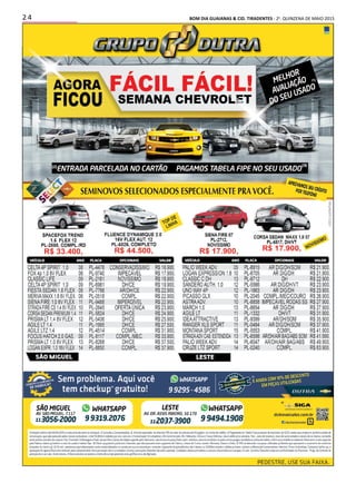 2 4 BOM DIA GUAIANAS & CID. TIRADENTES - 2a
. QUINZENA DE MAIO 2015
Publicidade
 