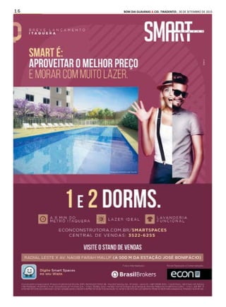 1 6 BOM DIA GUAIANAS & CID. TIRADENTES - 30 DE SETEMBRO DE 2015
Esporte
 