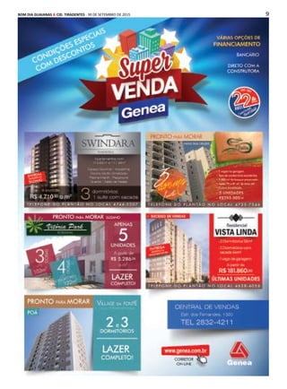 9BOM DIA GUAIANAS & CID. TIRADENTES - 30 DE SETEMBRO DE 2015
Propaganda
 