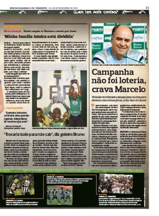 15BOM DIA GUAIANAS & CID. TIRADENTES - 16 A 30 DE NOVEMBRO DE 2015
Esporte
 