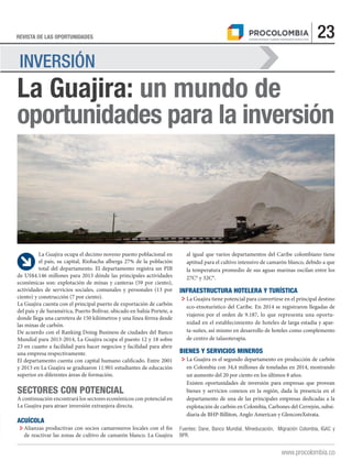 Guía de oportunidades Guajira 