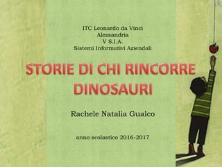ITC Leonardo da Vinci
Alessandria
V S.I.A.
Sistemi Informativi Aziendali
Rachele Natalia Gualco
anno scolastico 2016-2017
 