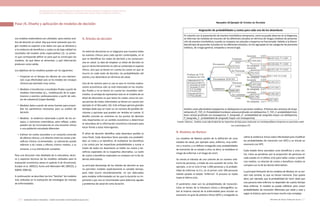 Actualización de la Guía Metodológica para la elaboración de Guías de Atención Integral en el Sistema General
de Seguridad Social en Salud Colombiano en sus componentes Guía de Práctica y Evaluación Económica,
Ministerio de Salud y Protección Social | 277276 FUNDACIÓN SANTA FE DE BOGOTÁ – CENTRO DE ESTUDIOS E INVESTIGACIÓN EN SALUD 2014
Los modelos matemáticos son utilizados para realizar aná-
lisis de decisión en salud. Hay que tener presente que nin-
gún modelo es superior a los datos con que se alimenta y
si la evidencia de beneficios y costos es de baja calidad los
resultados del modelo serán especulativos [1]. Lo prime-
ro que corresponde definir es para qué se construyen los
modelos, de qué datos se alimentan, y qué información
producen como salida.
Los objetivos de los modelos pueden ser los siguientes:
•	 Proyectar en el tiempo los efectos de una interven-
ción cuya efectividad solo se ha medido (en ensayos
clínicos) por periodos muy cortos.
•	 Modelar o transformar a resultados finales a partir de
medidas intermedias (e.j., modelización de la super-
vivencia y eventos cardiovasculares a partir de valo-
res de colesterol) [López Bastida]
•	 Modelar datos a partir de varias fuentes para ensam-
blar los parámetros necesarios para un análisis de
decisión
•	 Modelar la evidencia observada a partir de los en-
sayos, o revisiones sistemáticas, para reflejar, cuáles
pueden ser las circunstancias en una situación clínica
o una población estudiada diferentes
•	 Estimar los costos asociados a un conjunto conocido
de efectos clínicos, y la relación entre los costos y be-
neficios clínicos incrementales. La estimación puede
referirse a los costos y efectos clínicos medios, a su
varianza, o a su distribución completa.
Para una discusión más detallada de la naturaleza, alcan-
ce y aspectos técnicos de los modelos utilizados para la
evaluación económica véase el capítulo 9 de Drummond,
Sculper et al. 2005[1], Kuntz and Weinstein MC 2001[5], y
IQWIG 2008 [6].
A continuación se describen las tres “familias” de modelos
más utilizadas en la evaluación de estrategias de manejo
de enfermedades.
A. Árboles de decisión
Un árbol de decisiones es un diagrama que muestra todos
los eventos clínicos para cada opción contemplada, en el
que se identifican los nodos de decisión y las consecuen-
cias en salud. La idea de emplear un árbol de decisión es
que en dicha herramienta no sólo se contempla el aspecto
clínico, sino que se tienen en cuenta los costos en que se
incurre en cada nodo de decisión, las probabilidades del
evento y los desenlaces en términos de salud.
Una de las razones para su uso es que en muchas evalua-
ciones económicas sólo se está interesado en los resulta-
dos finales y no se tienen en cuenta los resultados inter-
medios. La ventaja de representar esto en el modelo de un
árbol de decisiones es que tanto los costos como las con-
secuencias de nodos intermedios se tienen en cuenta (ver
ejemplo en el Recuadro 10). Este enfoque genera grandes
ventajas dado que se crean un sin número de posibles de-
cisiones y opciones que pueden ser tenidas en cuenta. El
desafío consiste en centrarse en los puntos de decisión
más importantes en un sentido económico y determinar
la naturaleza de la información económica necesaria para
hacer frente a estos interrogantes.
El árbol de decisión identifica cada desenlace posible (o
rama final). Cada desenlace tiene asociada una probabili-
dad, un costo y un beneficio. Al multiplicar los beneficios
y los costos por las respectivas probabilidades y sumar a
través de todos los desenlaces se hallan los costos y be-
neficios esperados de la respectiva alternativa. La razón
de costos a beneficios esperados se compara con la de las
demás alternativas.
La principal desventaja de los árboles de decisión es que
no permiten modelar explícitamente la variable tiempo,
pues todo ocurre simultáneamente, no son adecuados
para modelar enfermedades en las que la duración es im-
portante y por eso se recomiendan para dolencias agudas
y problemas de salud de corta duración.
Paso 7E. Diseño y aplicación de modelos de decisión Recuadro 10 Ejemplo 10 Árboles de Decisión
Asignación de probabilidades y costos para cada uno de los desenlaces
En relación con la presentación de eventos trombóticos tempranos, como se puede observar en el diagrama,
se informan las medidas de resumen de los diferentes estudios en término de riesgos relativos de presenta-
ción de eventos trombóticos cuando se compara con placebo y heparina no fraccionada. Debido a la diversi-
dad del tipo de pacientes incluidos en los diferentes estudios, se han agrupado en las categorías de pacientes
médicos, de cirugía general, ortopedia y neurocirugía.
Análisis costo-efectividad enoxaparina vs dalteparina en pacientes médicos. Primeras dos semanas de hospi-
talización.(P_TVP_D: Probabilidad trombosis venosa profunda con dalteparina, P_TVP_E: probabilidad trom-
bosis venosa profunda con enoxaparina, P_Sangrado_D : probabilidad de sangrado mayor con dalteparina,
P_Sangrado_E : probabilidad de sangrado mayor con enoxaparina).
Fuente: Oliveros. Análisis costo-efectividad de las heparinas de bajo peso molecular en tromboprofilaxis temprana en pacientes médi-
cos y quirúrgicos [7].
B. Modelos de Markov
Los modelos de Markov parten de la definición de unos
estados de salud, por ejemplo sano, enfermo, muy enfer-
mo y muerto; y se definen enseguida unas probabilidades
de transición de un estado a otro, es decir, se establece el
riesgo de enfermar o el riesgo de morir.
Se simula el tránsito de una cohorte de un número arbi-
trario de personas, a través de una sucesión de ciclos. Por
ejemplo, si en el ciclo 0 hay 1.000 personas y la probabi-
lidad de enfermar es 0.1, en el primer ciclo 100 personas
habrán pasado al estado “enfermo”. El proceso se repite
hasta el último ciclo.
El parámetro clave son las probabilidades de transición.
Estas se toman de la literatura clínica y demográfica so-
bre la historia natural de la enfermedad para simular un
escenario sin guía de práctica clínica (GPC) y enseguida se
utiliza la evidencia clínica sobre efectividad para modificar
las probabilidades de transición con GPC) y se simula un
escenario con GPC.
Cada estado tiene asociados unos beneficios y unos cos-
tos. Estos se ponderan por la proporción de personas en
cada estado en el último ciclo para hallar costos y benefi-
cios medios. La relación de costos a beneficios medios se
compara con la de las demás alternativas.
La principal limitación de los modelos de Markov, en su ver-
sión más sencilla, es que no tienen memoria. Esto quiere
decir, por ejemplo, que la probabilidad de morir dado que
una persona está enferma no dependen de cuánto tiempo
lleva enferma. El modelo se puede sofisticar para incluir
probabilidades de transición diferentes por edad y sexo y
según la historia, pero eso lo hace mucho más complejo
 