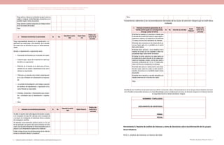 Actualización de la Guía Metodológica para la elaboración de Guías de Atención Integral en el Sistema General
de Seguridad Social en Salud Colombiano en sus componentes Guía de Práctica y Evaluación Económica,
Ministerio de Salud y Protección Social | 5554 FUNDACIÓN SANTA FE DE BOGOTÁ – CENTRO DE ESTUDIOS E INVESTIGACIÓN EN SALUD 2014
Tengo activos o bienes en la industria de salud, sobre los
cuales no tengo el control financiero (inversiones en un
portafolio amplio, fondos de pensión)
Tengo derecho a pensión adquiridos por trabajos anterio-
res en la industria de la salud.
Otros:
B.	 Intereses económicos no personales Si No
Describa la activi-
dad
Quién finan-
ció
Fecha y du-
ración de la
actividad
Tengo responsabilidad directiva de un departamento u or-
ganización que recibe pago u otro beneficio de la industria
de la salud que me favorece sin que yo lo reciba personal-
mente.
Ejemplo, el departamento u organización recibe :
•	 Financiación de formación por la industria de la salud.
•	 Cualquier pago o apoyo de la industria de la salud que
beneficie a la organización:
•	 Patrocinio de la industria de la salud para el funcio-
namiento de una unidad o departamento de la cual el
individuo es responsable.
•	 Patrocinio a un miembro de la unidad o departamento
de la cual el firmante de la declaración es responsa-
ble.
•	 La comisión de investigación u otro trabajo o asesoría
de miembros del departamento u organización de la
cual el firmante es responsable.
•	 Contratos, donaciones o financiaciones para proyec-
tos o actividades para el departamento u organiza-
ción.
•	 Otros:
C.	 Intereses no económicos personales Si No
Describa la activi-
dad
Quién financió
Fecha y du-
ración de la
actividad
He dado mi opinión clara sobre alguna intervención o produc-
to en evaluación de esta GAI, derivado como conclusión de
un proyecto de investigación de efectividad clínica o estudios
de investigación científica
He realizado pronunciamientos públicos previos, en los cua-
les he expresado una opinión clara acerca del tema de la dis-
cusión, que se podría interpretar en forma razonable como un
prejuicio a una interpretación objetiva de la evidencia *.
Existe el riesgo de que mis opiniones acerca de las interven-
ciones en evaluación afecten mi reputación*.
Otros:
*Comentarios referentes a las recomendaciones derivadas de las Guías de atención Integral que se están desa-
rrollando.
D.	 Intereses económicos personales de un
familiar (primer grado de consanguinidad,
cónyuge, pareja de hecho)
Si No Describa la actividad
Quién
financió
Fecha y du-
ración de la
actividad
Mi familiar ha realizado un consultoría o trabajo para
la industria de la salud que implica un pago regular u
ocasional en efectivo o en especie en los anteriores
12 meses a la firma de la declaración de intereses.
Mi familiar tiene inversiones en la industria de la sa-
lud que hacen parte de un portafolio en el cual él
tiene control directo.
Mi familiar tiene acciones u otros beneficios de la
industria de la salud por ser propietario o tiene res-
ponsabilidad legal sobre bienes de terceros.
Mi familiar ha tenido patrocinio de viajes dados por
la industria de la salud más allá de los costos razo-
nables de hospedaje, pasajes, comida para asistir a
reuniones, conferencias etc. En los 12 meses ante-
riores a la firma de la declaración de intereses.
Mi familiar tiene activos o bienes dentro de la indus-
tria de la salud, sobre los cuales no tiene control fi-
nanciero (inversiones en un portafolio amplio, fondos
de pensión).
Mi familiar tiene derechos a pensión adquiridos por
trabajos anteriores en la industria de la salud.
Otros:
Modificado de: Pontificia Universidad Javeriana (2012). Evaluación crítica y Recomendaciones de los Grupos Desarrolladores de Guías
de la Pontifica Universidad Javeriana a la Guía Metodológica para la Elaboración de Guías de Atención Integral en el Sistema General
de Seguridad Social en Salud Colombiano. Bogotá
NOMBRES Y APELLIDOS:
DOCUMENTO DE IDENTIDAD:
FIRMA:
FECHA:
Herramienta 3. Reporte de análisis de intereses y toma de decisiones sobre laconformación de los grupos
desarrolladores
Parte 1. Análisis de intereses al interior del GDG
 
