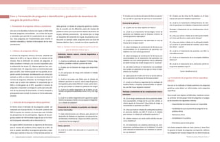 Actualización de la Guía Metodológica para la elaboración de Guías de Atención Integral en el Sistema General
de Seguridad Social en Salud Colombiano en sus componentes Guía de Práctica y Evaluación Económica,
Ministerio de Salud y Protección Social | 6362 FUNDACIÓN SANTA FE DE BOGOTÁ – CENTRO DE ESTUDIOS E INVESTIGACIÓN EN SALUD 2014
1. Formulación de preguntas clínicas y económicas
Una vez se ha decidido el alcance de la guía, el GDG debe
formular preguntas concordantes con el foco de la guía
y orientadas para permitir el cumplimiento de los objeti-
vos. Estas preguntas son fundamentales para orientar la
revisión sistemática y facilitar la formulación de las reco-
mendaciones.
1. 1. Número de preguntas clínicas
El número de preguntas clínicas a formular depende del
tópico de la GPC y no hay un límite en el número de las
mismas. Para la definición de número de preguntas se
debe considerar el tiempo y los recursos disponibles para
la elaboración de la guía (1). Algunas agencias han reco-
mendado hasta 30 preguntas como un número adecuado
para una GPC. Este número puede ser muy grande, en es-
pecial cuando los tiempos de elaboración son cortos (por
ejemplo un año), en estos casos se recomienda reducir el
número de preguntas utilizando las estrategias de priori-
zación que se verán más adelante. Es importante que el
GDG y el ente gestor de la GPC acuerden el número de
preguntas a responder y se tenga en cuenta para esto ade-
más de los procesos de priorización, el marco temporal y
presupuestal para cumplir el proceso en forma adecuada.
(2)(3)(4).
1. 2. Selección de las preguntas clínicas genéricas
En forma inicial el borrador de las preguntas puede ser
redactado por el grupo técnico. En discusión posterior del
GDG se ajustan las mismas y se busca que sean incluidas
las perspectivas de los participantes. Algunas de las pre-
guntas pueden ser reformuladas luego de que se ha inicia-
do la búsqueda sistemática de la información (1).
Se sugiere definir inicialmente un algoritmo de decisiones
para el manejo del problema clínico objeto de la GPC; de
este se pueden identificar las preguntas generales y espe-
cíficas que cubrirían el foco (5). Al final de este proceso se
9. ¿Cuáles son los efectos del ejercicio físico en pacien-
tes con DM 2? ¿Qué tipo de ejercicio se recomienda?
Control de la glicemia
10. ¿Cuáles son las cifras objetivo de HbA1c?
11. ¿Cuál es el tratamiento farmacológico inicial de
pacientes con diabetes que no alcanzan criterios de
control glucémico adecuados?
12. ¿Cuál es el tratamiento más adecuado en caso de
fracaso de la terapia inicial?
13. ¿Qué estrategias de combinación de fármacos son
recomendables en el tratamiento de pacientes con
diabetes con mal control glucémico?
14. ¿Qué estrategias de combinación de fármacos son
recomendables en el tratamiento del pacientes con
diabetes con mal control glucémico tras la utilización
de doble terapia oral (triple terapia oral vs. insulina)?
15. ¿Se debe continuar el tratamiento con antidiabé-
ticos orales en pacientes en los que se inicia el trata-
miento con insulina?
16. ¿Qué pauta de insulina de inicio es la más adecua-
da en pacientes con fracaso de fármacos orales?
17. ¿Cuál es la eficacia y seguridad de los análogos de
insulina frente a insulinas convencionales en pacien-
tes con DM 2 que requieren insulina?
Tamizaje y tratamiento de las complicaciones macro-
vasculares
18. ¿Es el riesgo cardiovascular de los pacientes diabé-
ticos equiparable al riesgo de los que han sufrido un
infarto agudo de miocardio? ¿Qué tabla de riesgo se
recomienda en pacientes con DM 2?
19. ¿Hay que realizar cribado de cardiopatía isquémica
en personas adultas con DM 2? ¿Cuál es el método
para realizar el cribado de cardiopatía isquémica ?
20. ¿Deben tratarse con ácido acetil salicílico las per-
sonas diabéticas?
21. ¿El tratamiento con estatinas disminuye las com-
plicaciones cardiovasculares en la diabetes? ¿Cuándo
está indicado el tratamiento con estatinas en pacien-
tes con diabetes?
debe generar un listado de preguntas genéricas clasifica-
das de acuerdo con los diferentes pasos del manejo del
problema clínico que se encuentran dentro del alcance de
la guía, definido previamente, de manera que se tenga
un esqueleto del contenido de la guía. Se presenta a con-
tinuación un ejemplo sobre preguntas para una Guía de
Diabetes Mellitus Tipo 2, tomado de la Guía española (6).
Tabla 13. Ejemplo Listado de preguntas genéricas de una
guía de diabetes mellitus tipo 2.
Definición, historia natural, criterios diagnósticos y
cribado de DM 2
1. ¿Cuál es la definición de diabetes? Criterios diag-
nósticos, pruebas a realizar y puntos de corte.
2. ¿Cuáles son los factores de riesgo para desarrollar
DM 2?
3. ¿En qué grupos de riesgo está indicado el cribado
de diabetes?
4. ¿Cuál es la prueba más fiable para el cribado de
diabetes: glucemia en ayunas, sobre-carga de glucosa,
hemoglobina glicosilada (HbA1c)? ¿Cada cuánto tiem-
po hay que realizar el cribado en población de riesgo?
5. ¿Cuál es la validez diagnóstica de la HbA1c en pa-
cientes con glucemia plasmática entre 110 y 126 mg/
dl?
6. ¿Cuál es la validez diagnóstica de la glucemia capilar
frente a la venosa y frente a la curva para el diagnósti-
co o cribado de diabetes?
Prevención de la diabetes en pacientes con hiperglu-
cemias intermedias
7. ¿Qué intervenciones son eficaces para prevenir el
desarrollo de diabetes en pacientes con glucemia ba-
sal alterada o intolerancia a la glucosa (dieta, ejercicio,
tratamiento farmacológico)?
Dieta y ejercicio
8. ¿Cuál es la dieta más adecuada en el paciente con
diabetes?
22. ¿Cuáles son las cifras de PA objetivo en el trata-
miento del paciente diabético hipertenso?
23. ¿Cuál es el tratamiento antihipertensivo de elec-
ción en pacientes con diabetes e hipertensión arterial?
Tamizaje y tratamiento de las complicaciones micro-
vasculares
24. ¿Hay que realizar cribado de la retinopatía diabéti-
ca? ¿Con qué técnica y cada cuánto tiempo?
25. ¿Hay que realizar cribado de la nefropatía diabéti-
ca? ¿Cuál es la periodicidad del cribado? ¿Qué méto-
dos deben usarse?
26. ¿Cuál es el tratamiento de pacientes con DM 2 y
microalbuminuria?
27. ¿Cuál es el tratamiento de la neuropatía diabética
dolorosa?
28. ¿Cuál es el tratamiento de la disfunción eréctil en
el paciente diabético tipo 2?
Fuente: Modificado de (6)
1.3. Formulación de preguntas clínicas específicas
(PECOT)
Una vez se ha realizado el listado preliminar de preguntas
genéricas, estas deben ser reformuladas como preguntas
específicas.
Para cumplir este objetivo el GDG debe, mediante consen-
so, priorizar de este grupo inicial de preguntas un subgru-
po de acuerdo a los siguientes criterios:
-	Disponibilidad de evidencia para ser respondida
-	Factibilidad de que se presente la pregunta en la
práctica clínica
-	Relevancia clínica
-	Variabilidad en la práctica
-	Prioritarias para el ente gestor
Una buena pregunta debe ser clara, precisa y tener foco.
En general el listado de preguntas corresponde a diferen-
tes categorías del manejo integral de una determinada pa-
Paso 5. Formulación de preguntas e identificación y graduación de desenlaces de
una guía de práctica clínica
 