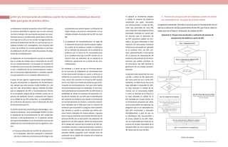 Actualización de la Guía Metodológica para la elaboración de Guías de Atención Integral en el Sistema General
de Seguridad Social en Salud Colombiano en sus componentes Guía de Práctica y Evaluación Económica,
Ministerio de Salud y Protección Social | 8584 FUNDACIÓN SANTA FE DE BOGOTÁ – CENTRO DE ESTUDIOS E INVESTIGACIÓN EN SALUD 2014
pASO 9A. Incorporación de evidencia a partir de revisiones sistemáticas desarrol-
ladas para guías de práctica clínica
En general se recomienda adoptar
o utilizar el conjunto de evidencia
recuperado por guías nacionales
y/o internacionales a través de RSL,
antes que desarrollar de novo RSL
para responder cada pregunta clínica
formulada, teniendo en cuenta que
los recursos para el desarrollo de
las GPC necesarias pueden ser limi-
tados y las guías elaboradas a nivel
nacional o en otros países contienen
información que puede ser aplicable
en el contexto local. Las GPC pro-
veen, adicionalmente, la descripción
de un proceso de interpretación de
evidencia y formulación de recomen-
daciones que podría contribuir en
las discusiones del GDG durante la
generación de sus propias recomen-
daciones.
La decisión sobre desarrollar de novo
una RSL o utilizar las RSL desarrolla-
das como parte de una o varias GPC
existentes, se debe tomar una vez se
haya realizado la búsqueda de GPC,
se haya evaluado la calidad de las
mismas con el instrumento AGREE
II, como se describe en el Paso 8, y
se haya evaluado la calidad de la
RSL realizada por la guía fuente con
la herramienta propuesta por SIGN,
como se describirá más adelante; las
preguntas que no son abordadas por
la(s) GPC encontradas y evaluadas
favorablemente, o para las que no
se identifiquen RSL reproducibles y
de buena calidad en las GPC, debe-
rán ser respondidas por medio de un
proceso de revisión sistemática de la
literatura (RSL) de novo (véase paso
9B. Desarrollo de novo de RSL).
La elaboración de guías de práctica clínica (GPC) supone
un proceso sistemático y riguroso que no solo consume
recursos y tiempo, sino que requiere personal con carac-
terísticas técnicas y profesionales particulares y diversas.
A lo largo de los años se han venido homogenizando los
procesos de elaboración de GPC, lo cual hace que sus re-
sultados tiendan a ser convergentes. Esta situación está
a favor de reutilizar los insumos generados en procesos
de elaboración de GPC por medio de procesos de adap-
tación de recomendaciones.
La adaptación de recomendaciones (ya que se considera
que la unidad de trabajo para el desarrollo de las GPC
son las recomendaciones y no las guías en conjunto) se
ha definido como el proceso sistemático para considerar
el uso o modificación de las recomendaciones produci-
das en escenarios organizacionales y culturales específi-
cos para aplicarlos en un contextos diferentes (1,2).
A pesar de que algunas organizaciones desarrolladoras
de guías recomiendan la adaptación de recomendacio-
nes siempre que este proceso resulte factible (3), y de
que han sido desarrollados algunos métodos formales
para la adaptación de GPC o recomendaciones (4,5,6),
en la actualidad, ninguno de los métodos cuenta con un
proceso de validación formal o evaluación del impacto
en la calidad de las GPC producidas, su aceptabilidad, o
de la eficiencia del proceso sobre el desarrollo de novo
de recomendaciones (7).
La versión previa de la presente guía metodológica, reco-
mendó la utilización de la metodología ADAPTE (1) para
la adaptación de recomendaciones de GPC producidas
nacional o internacionalmente. En la presente versión
de la guía metodológica no se recomiendan procesos de
adaptación de recomendaciones por las siguientes razo-
nes:
1.	El proceso exhaustivo de revisión de coherencia en-
tre la búsqueda, selección, evaluación e interpreta-
ción de la evidencia y el proceso que dio origen a las
recomendaciones podría requerir la utilización de
mayor tiempo y recursos en comparación con los
métodos actuales de producción de GPC de novo
(8).
2.	La adaptación de recomendaciones, en lugar de
la realización de procesos de formulación origina-
les a partir de la evidencia, impide la unificación
de los métodos de evaluación de la calidad de la
evidencia y/o la fuerza de las recomendaciones
(y se considera ideal que una GPC cuente con un
sistema único de evaluación de la calidad de la
evidencia y graduación de la fuerza de las reco-
mendaciones)
Sin embargo, y a pesar de que en términos genera-
les los procesos de adaptación de recomendaciones
no han demostrado ventajas en cuanto a eficiencia ni
calidad de los productos con respecto al desarrollo de
novo, existe otro escenario en el que las GPC pueden
servir a los GDG como fuente de evidencia para la for-
mulación de recomendaciones, más que como fuente
de recomendaciones para ser adaptadas. En este esce-
nario planteado por la presente GM, los GDG tienen la
posibilidad de utilizar los procesos de búsqueda y se-
lección de estudios de una GPC para la identificación
del conjunto de evidencia que basará la formulación
de recomendaciones (la revisión o revisiones sistemá-
ticas realizadas por el GDG para crear el conjunto de
evidencia que responderá la pregunta clínica plantea-
da), siempre y cuando se considere que dichos pro-
cesos fueron realizados de manera idónea y rigurosa
(para lo que se realizarán evaluaciones formales de los
procesos de RSL que se describirán más adelante). De
igual forma, los GDG podrían utilizar las evaluaciones
de la calidad del conjunto de la evidencia de GPC de-
sarrolladas nacional o internacionalmente, siempre y
cuando se haya utilizado para dichas evaluaciones el
abordaje GRADE propuesto como método único de
evaluación de la calidad del conjunto de la evidencia
en la presente GM.
1.	 Proceso de incorporación de evidencia a partir de revisio-
nes sistemáticas de una guía de práctica clínica
La siguiente ilustración describe el proceso para la incorporación de evi-
dencia (o utilización de RSL) proveniente de las GPC que fueron seleccio-
nadas durante el Paso 8. Evaluación de calidad de GPC.
Ilustración 5. Proceso toma de decisión y realización del proceso de
incorporación de evidencia a partir de GPC
Fuente: los autores
 