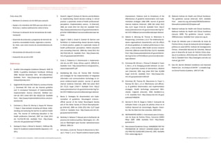 Actualización de la Guía Metodológica para la elaboración de Guías de Atención Integral en el Sistema General
de Seguridad Social en Salud Colombiano en sus componentes Guía de Práctica y Evaluación Económica,
Ministerio de Salud y Protección Social | 151150 FUNDACIÓN SANTA FE DE BOGOTÁ – CENTRO DE ESTUDIOS E INVESTIGACIÓN EN SALUD 2014
Entre otras (19):
-	Mantener el contacto con los GDG para asesoría
-	Apoyar a los miembros del GDG para que dicten con-
ferencias y realicen publicaciones sobre el tema
-	Promover la utilización de las herramientas de imple-
mentación
-	Desarrollo de protocolos y programas de atención de
acuerdo a necesidades locales, regionales y naciona-
les. Estos usan como insumo las recomendaciones de
la GPC.
-	Herramientas de educación en la web
-	Evaluación de uso de la GPC
Referencias
1. 	 Scottish Intercollegiate Guidelines Network. SIGN 50
(SIGN). A guideline developers handbook. Edinburg
2008. Revised November 2011. 2011;(November).
Available from: http://www.sign.ac.uk/guidelines/
fulltext/50/index.html
2. 	 GagliardiAR,BrouwersMC,PaldaVa,Lemieux-Charles
L, Grimshaw JM. How can we improve guideline
use? A conceptual framework of implementability.
Implementation Science [Internet]. BioMed Cen-
tral Ltd; 2011 [cited 2012 Dec 30];6(1):26. Available
from: http://www.implementationscience.com/con-
tent/6/1/26
3. 	 Cochrane LJ, Olson CA, Murray S, Dupuis M, Tooman
T, Hayes S. Gaps between knowing and doing: under-
standing and assessing the barriers to optimal health
care. The Journal of continuing education in the
health professions [Internet]. 2007 Jan [cited 2013
Jan 7];27(2):94–102. Available from: http://www.
ncbi.nlm.nih.gov/pubmed/17576625
4. 	 Kashyap N, Dixon J, Michel G, Brandt C, Shiffman RN,
Haven N. GuideLine Implementability Appraisal v. 2.0.
2011;
improvement. Evidence (and its limitations) of the
effectiveness of guideline dissemination and imple-
mentation strategies 1966-1998. Journal of general
internal medicine [Internet]. 2006 Feb [cited 2012
Nov 1];21 Suppl 2:S14–20. Available from: http://
www.pubmedcentral.nih.gov/articlerender.fcgi?ar-
tid=2557130&tool=pmcentrez&rendertype=abstract
12. 	 Dijkstra R, Wensing M, Thomas R, Akkermans R,
Braspenning J, Grimshaw J, et al. The relationship be-
tween organisational characteristics and the effects
of clinical guidelines on medical performance in hos-
pitals, a meta-analysis. BMC health services research
[Internet]. 2006 Jan [cited 2012 Nov 7];6:53. Available
from: http://www.pubmedcentral.nih.gov/articleren-
der.fcgi?artid=1479332&tool=pmcentrez&render-
type=abstract
13. 	 Grimshaw JM, Shirran L, Thomas R, Mowatt G, Fraser
C, Bero L, et al. Changing provider behavior: an over-
view of systematic reviews of interventions. Medical
care [Internet]. 2001 Aug [cited 2012 Nov 4];39(8
Suppl 2):II2–45. Available from: http://www.ncbi.
nlm.nih.gov/pubmed/11583120
14. 	 Grimshaw JM, Thomas RE, MacLennan G, Fraser C,
Ramsay CR, Vale L, et al. Effectiveness and efficien-
cy of guideline dissemination and implementation
strategies. Health technology assessment (Win-
chester, England) [Internet]. 2004 Feb;8(6):iii–iv,
1–72. Available from: http://www.ncbi.nlm.nih.gov/
pubmed/14960256
15. 	 Sánchez R, Ortiz N, Vargas D, Ardila E. Evaluación de
actitudes frente a las guías de práctica clínica en el
Instituto Nacional de Cancerología, Bogotá- Colom-
bia. Rev Fac Med Univ Nac Colombia. 2004;52(4).
16. 	 INSTRUMENTO AGREE II. Instrumento para la Evalua-
ción de Guías de Práctica Clínica. Consorcio AGREE
Mayo 2009. 2009; Available from: http://www.
guiasalud.es
17. 	 New Zealand Guidelines Group. HANDBOOK FOR THE
PREPARATION OF EXPLICIT EVIDENCE-BASED CLINI-
CAL PRACTICE GUIDELINES [Internet]. 2001. Available
from: www.nzgg.org.nz
5. 	 Gravel K, Légaré F, Graham ID. Barriers and facilitators
to implementing shared decision-making in clinical
practice: a systematic review of health professionals’
perceptions. Implementation science : IS [Internet].
2006 Jan [cited 2012 Oct 26];1:16. Available from:
http://www.pubmedcentral.nih.gov/articlerender.fc-
gi?artid=1586024&tool=pmcentrez&rendertype=ab-
stract
6. 	 Légaré F, Ratté S, Gravel K, Graham ID. Barriers and
facilitators to implementing shared decision-making
in clinical practice: update of a systematic review of
health professionals’ perceptions. Patient education
and counseling [Internet]. 2008 Dec [cited 2012 Oct
26];73(3):526–35. Available from: http://www.ncbi.
nlm.nih.gov/pubmed/18752915
7. 	 Costa C, Etxeberria A. Diseminación e implementa-
ción de una GPC. Guías clínicas ;supl1:6. 2005;81–8.
Available from: http://www.fisterra.com/guias2/no_
explor/capituloGPC.pdf
8. 	 Doebbeling BN, Chou AF, Tierney WM. Priorities
and strategies for the implementation of integrated
informatics and communications technology to im-
prove evidence-based practice. Journal of general
internal medicine [Internet]. 2006 Feb [cited 2012
Oct 27];21 Suppl 2:S50–7. Available from: http://
www.pubmedcentral.nih.gov/articlerender.fcgi?ar-
tid=2557136&tool=pmcentrez&rendertype=abstract
9. 	 Barosi G. Strategies for dissemination and imple-
mentation of guidelines. Neurological sciences :
official journal of the Italian Neurological Society
and of the Italian Society of Clinical Neurophysiolo-
gy [Internet]. 2006 Jun [cited 2012 Nov 1];27 Suppl
3:S231–4. Available from: http://www.ncbi.nlm.nih.
gov/pubmed/16752055
10. 	 Mckinley A, Baltasar P. Manual para la facilitación de
procesos de incidencia política. Washington, D.C., Ofi-
cina en Washington para Asuntos Latinoamericanos
(WOLA). 2005;19.
11. 	 Grimshaw J, Eccles M, Thomas R, MacLennan G, Ram-
say C, Fraser C, et al. Toward evidence-based quality
18. 	 National Institute for Health and Clinical Excellence.
The guidelines manual [Internet]. 2012. Available
from: www.nice.org.uk/media/C99/9A/Guidelines-
ManualConsultation2012Chapters.pdf
19. 	 National Institute for Health and Clinical Excellence.
National Institute for Health and Clinical Excellence
(January 2009) The guidelines manual. London.
2009;(January). Available from: www.nice.org.uk
20. 	Grupo de métodos para el desarrollo de Guías de
Práctica Clínica. Grupo de evaluación de tecnologías y
políticas en salud (GETS). Instituto de Investigaciones
Clínicas. Universidad Nacional de Colombia. Manual
para el desarrollo de Guías de Práctica Clínica basa-
das en la evidencia. 2010 [Internet]. 2010 [cited 2013
Feb 2]. Available from: http://www.gets.unal.edu.co/
manual_gpc.html
21. 	 Katz DA. Barriers Between Guidelines and Improved
Patient Care : An Analysis of AHCPR  ’ s Unstable Angi-
na Clinical Practice Guideline. 1997;377–89.
 