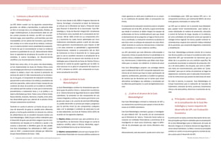 Actualización de la Guía Metodológica para la elaboración de Guías de Atención Integral en el Sistema General
de Seguridad Social en Salud Colombiano en sus componentes Guía de Práctica y Evaluación Económica,
Ministerio de Salud y Protección Social | 1716 FUNDACIÓN SANTA FE DE BOGOTÁ – CENTRO DE ESTUDIOS E INVESTIGACIÓN EN SALUD 2014
1.	 Contexto y desarrollo de la Guía
Metodológica
Las GPC deben cumplir con las siguientes características
generales: ser válidas y reproducibles, su aplicación debe
ser fácil, el mensaje claro y sin ambigüedades, flexibles, de
origen multidisciplinario, la documentación debe ser sóli-
da y prever procesos de revisión. Las GPC con recomen-
daciones vagas, poco específicas, controvertidas, que sean
incompatibles con los valores del momento y que deman-
den cambios en la rutina actual de los médicos, institucio-
nes o el sistema tendrán menor posibilidad de aceptación.
El hecho de que la recomendación se base en evidencia
aumenta la posibilidad de uso [2]. Adicionalmente deben
tener la capacidad de actualizarse de acuerdo con las ne-
cesidades, el avance tecnológico, los descubrimientos
científicos y las recomendaciones recientes.
Desde hace varios años, en los países más desarrollados,
se han implementado las Guías de Práctica Clínica como
una estrategia para disminuir la variabilidad en la atención,
mejorar la calidad y hacer más racional la prestación de
servicios de salud (1). Más recientemente se ha introduci-
do, en las guías, el componente de evaluación económica,
que permite no solo orientar a los médicos, prestadores de
servicios y pacientes, sobre cuál es el mejor manejo de una
condición de salud, de acuerdo con la evidencia científica,
sino además permite evaluar el costo que la intervención,
procedimiento o tratamiento tiene y si se justifica o no
dada la efectividad que tiene. Países como el Reino Unido,
Nueva Zelanda, Australia, Alemania o España, entre otros,
han desarrollado guías que, además de la práctica clínica
incluyen evaluaciones económicas.
Teniendo en cuenta lo anterior y el hecho de que el pro-
ceso de desarrollo de guías es variable entre diferentes
grupos y muchas guías existentes no alcanzan los criterios
de calidad básicos (2), se consideró necesario realizar una
Guía Metodológica (GM) (3) para unificar estándares para
el desarrollo de guías que permitan asegurar que las reco-
mendaciones son basadas en la evidencia y ayudar a los
usuarios a desarrollar e identificar guías de alta calidad.
Esta Guía metodológica fue adelantada en 2009 y publi-
cada en 2010 y posteriormente utilizada por diferentes
Grupos Desarrolladores de Guías – GDG.
Fue así como desde el año 2008 el Programa Nacional de
Ciencia, Tecnología e Innovación en Salud de Colciencias
se articula con el Ministerio de Salud y Protección Social
para financiar el desarrollo de la mencionada Guía Me-
todológica y Guías de Atención Integral-GAI. Inicialmente
se financiaron como resultado de la convocatoria de Col-
ciencias 500 de 2009, 23 GAI con sus componentes clíni-
co y económico las cuales fueron adelantadas por cinco
instituciones colombianas quienes a partir de esta expe-
riencia generaron recomendaciones para mejorar la GM
y con estas aumentar su aplicabilidad y seguimiento(4).
Posteriormente, mediante la convocatoria 563 de 2012
de Colciencias se inicia el desarrollo de 11 nuevas guías
para lo cual se consideró necesario la actualización de la
GM de acuerdo con los avances más recientes en las me-
todologías para el desarrollo de Guías de Práctica Clínica y
teniendo en cuenta los ajustes sugeridos por los GDG. En
estos procesos no se aplicó el componente de impacto en
la UPC y tampoco se solicitó este componente en la pre-
sente actualización de la GM.
2.	 ¿Qué contiene la Guía
Metodológica?
La Guía Metodológica contiene los lineamientos para ela-
borar guías de práctica clínica y evaluaciones económicas
en el Sistema General de Seguridad Social en Salud SGSSS
colombiano. Se presentan los dos componentes de una
manera integrada y continua, de manera que el lector y los
grupos que vayan a ser usuarios de esta Guía Metodológi-
ca, puedan desarrollar un proceso por etapas y progresivo
que les permita incluir los dos componentes cualquiera
vaya a ser la patología o condición de salud para la cual
se está elaborando una Guía de Práctica Clínica (GPC) de
acuerdo con los siguientes objetivos:
1. Objetivo clínico: promover que, para problemas de sa-
lud específicos, las decisiones clínicas tengan en cuenta la
evidencia científica sobre la eficacia, efectividad, seguri-
dad y factibilidad técnica de las intervenciones.
2. Objetivo socioeconómico: procurar que el grupo de in-
tervenciones financiado con recursos públicos produzca la
mayor ganancia en salud para la población en su conjun-
to, en condiciones de equidad, dado un presupuesto con
límites.
El componente de evaluación económica está en completa
coordinación con el de GPC, de hecho, la guía recomienda
que desde el comienzo se deben integrar los equipos de
profesionales de forma multidisciplinaria para que desde
el planteamiento de las preguntas se haga en forma armó-
nica y coordinada. La evaluación económica se plantea en
esta Guía como un enfoque de evaluación de costo efecti-
vidad, teniendo en cuenta las intervenciones o tratamien-
tos sustentados en la mejor evidencia científica.
Las GPC permitirán que ante diferentes enfermedades o
situaciones clínicas se pueda disminuir la variabilidad en la
práctica clínica y establecerá claramente los procedimien-
tos, intervenciones y tratamientos que deben estar dispo-
nibles para su manejo con calidad en el sistema de salud.
Esta Guía Metodológica propone una estrategia abierta
para la elaboración de las GPC incluyendo evaluación eco-
nómica de tal manera que haya la mayor participación de
expertos, profesionales, pacientes y el público en general,
de manera que las decisiones que se tomen para incluir
alternativas tecnológicas sea validadas y socializadas por
los diferentes participantes, lo cual le da legitimidad al pro-
ceso.
3.	 ¿Cuál es el alcance de la Guía
Metodológica?
Esta Guía Metodológica orientará la realización de GPC y
sus evaluaciones económicas para apoyar la toma de deci-
siones en el SGSSS colombiano.
Esta Guía Metodológica orientará a grupos e investigado-
res para elaborar GPC de acuerdo con las convocatorias
que el Ministerio de Salud y Protección Social realice en
conjunto con entidades financiadoras y promotoras de la
investigación en salud como Colciencias, según la defini-
ción de las prioridades que este mismo Ministerio esta-
blezca.
Adicionalmente, este documento puede servir como mar-
co metodológico para GDG que realicen GPC con o sin
componente económico, por solicitud del MSPS o de otros
entes gestores interesados en realizar GPC.
Las GPC que se realicen con la presente Guía Metodoló-
gica, pueden incluir recomendaciones para realizar ac-
ciones individuales en materia de prevención, educación
o control de factores de riesgo, basadas en la evidencia,
así como actividades de tamización (como por ejemplo la
citología cervico vaginal). Así mismo, pueden contener re-
comendaciones respecto de la atención médica individual
de los pacientes, que comprende diagnóstico, tratamiento
y rehabilitación.
Esta Guía Metodológica pretende orientar de la manera
más técnica posible y con base en la evidencia sobre cómo
desarrollar GPC que recomienden las atenciones que se
deben dar a un paciente con una condición específica. No
se pretende recomendar la realización de protocolos clíni-
cos o de salud pública, sino de guías, que como su defini-
ción indica son recomendaciones, pero deben ser “proto-
colizables” para que en ciertas circunstancias se hagan las
adaptaciones necesarias para el adecuado funcionamien-
to de las instituciones que prestan las atenciones de salud.
Por todo lo anterior, la presente Guía Metodológica no
incluye lineamientos para la realización de manuales de
tratamiento, revisiones de tema, consensos, lineamientos
clínicos o de salud pública, directrices ni protocolos de ma-
nejo.
4.	 Principales cambios realizados
en la actualización de la Guía Me-
todológica y nuevo esquema de
desarrollo de GPC con Evaluación
Económica
A continuación se realiza una breve descripción de los cam-
bios principales que fueron realizados para la actualización
de la Guía Metodológica para la Elaboración de Guías de
Atención Integral en el Sistema General de Seguridad So-
cial en Salud Colombiano. La Tabla 1 resume los principales
cambios en cuanto a la secuencia general y nombre de eta-
pas y pasos para el desarrollo de GPC.
 