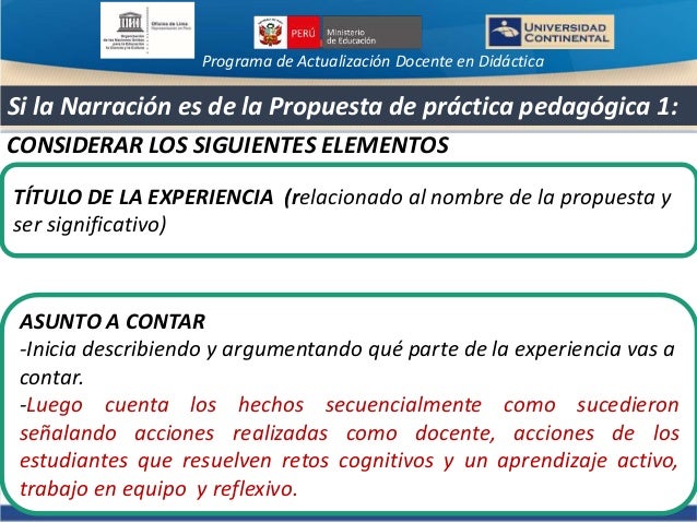 Narrativa Pedagógica En La Práctica Docente Ejemplos