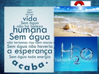 Curiosidades
• A Terra é um sistema fechado pelo que
raramente ganha ou perde matéria extra. A
mesma água que existiu há milhões de anos
continua a existir hoje.
• Cerca de 40% da humidade atmosférica
transforma-se em precipitação diariamente.
• A Terra parece ser o único planeta do sistema
solar que tem água no estado líquido.
 