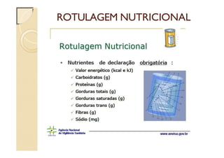 ROTULAGEM NUTRICIONAL
 