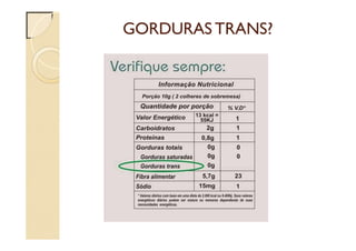GORDURAS TRANS?
 