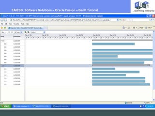EAIESB  Software Solutions – Oracle Fusion – Gantt Tutorial  