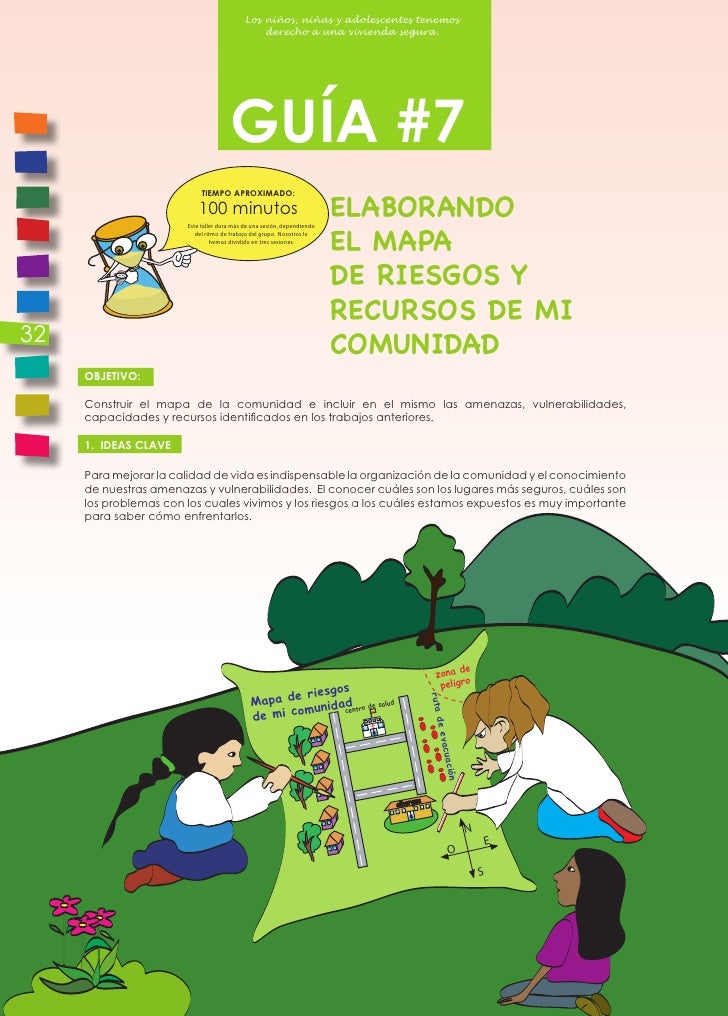 Resultado de imagen para niños identificando los riesgos en un mapa