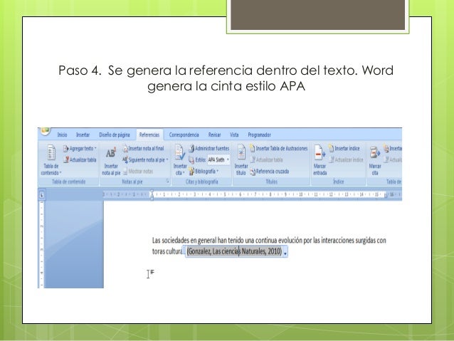 Resultado de imagen para paso a paso referenciar formato apa