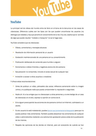 Guía para docentes y centros educativos para prevenir y evitar el ciberacoso escolar en las principales redes sociales