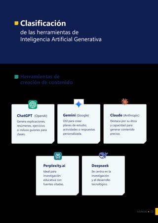 Guía para el uso de la Inteligencia Artificial generativa para docentes ...