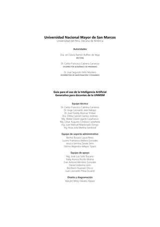 Guía para el uso de la Inteligencia Artificial generativa para docentes ...