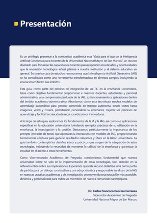 Guía para el uso de la Inteligencia Artificial generativa para docentes ...