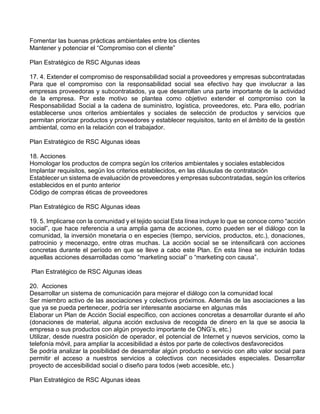 Plan De Rsc Guía para preparar un plan de responsabilidad social corporativa | PDF