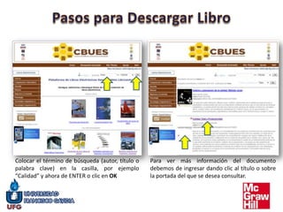 Guía para utilizar la Biblioteca Virtual McGraw Hill | PPTX