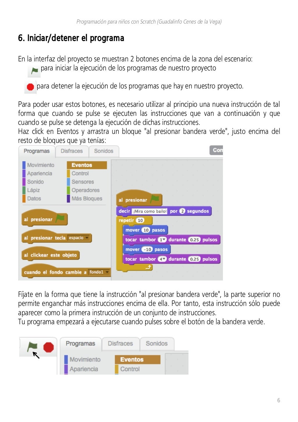 Guía paso a paso curso scratch (Parte I 2016)
