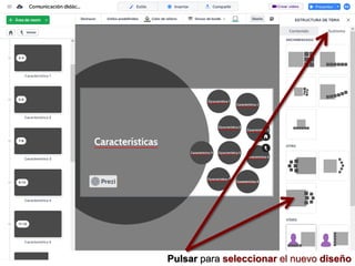 Pulsar para seleccionar el nuevo diseño
 