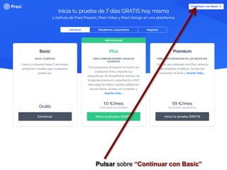 Pulsar sobre “Continuar con Basic”
 