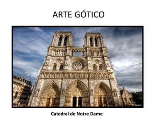 ARTE GÓTICO
Catedral de Notre Dame
 
