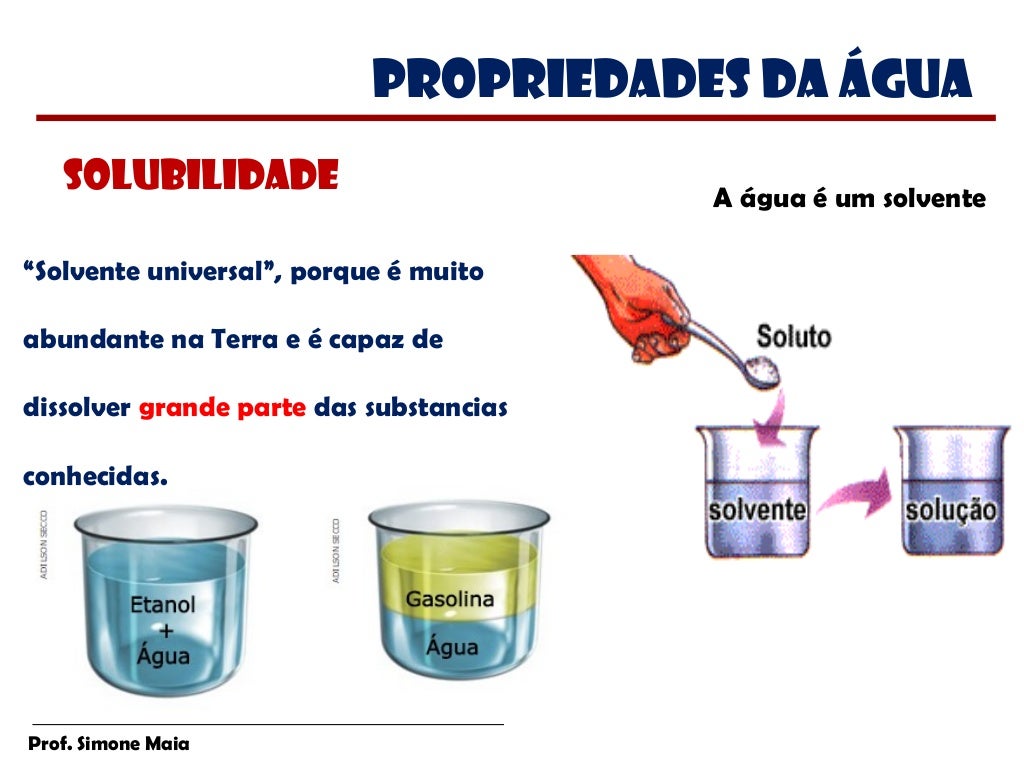 Quais São As Três Propriedades Exclusivas Da água - FDPLEARN