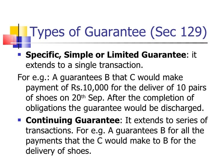 guarantee contract act