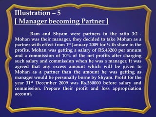 Mohan Ration Guarantee of profit to a partner | PPTX