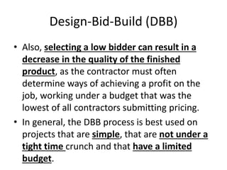 Comprehensive Overview of Project Delivery Approaches in Construction ...