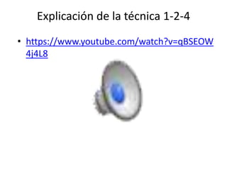 Explicación de la técnica 1-2-4
• https://www.youtube.com/watch?v=qBSEOW
4j4L8
 