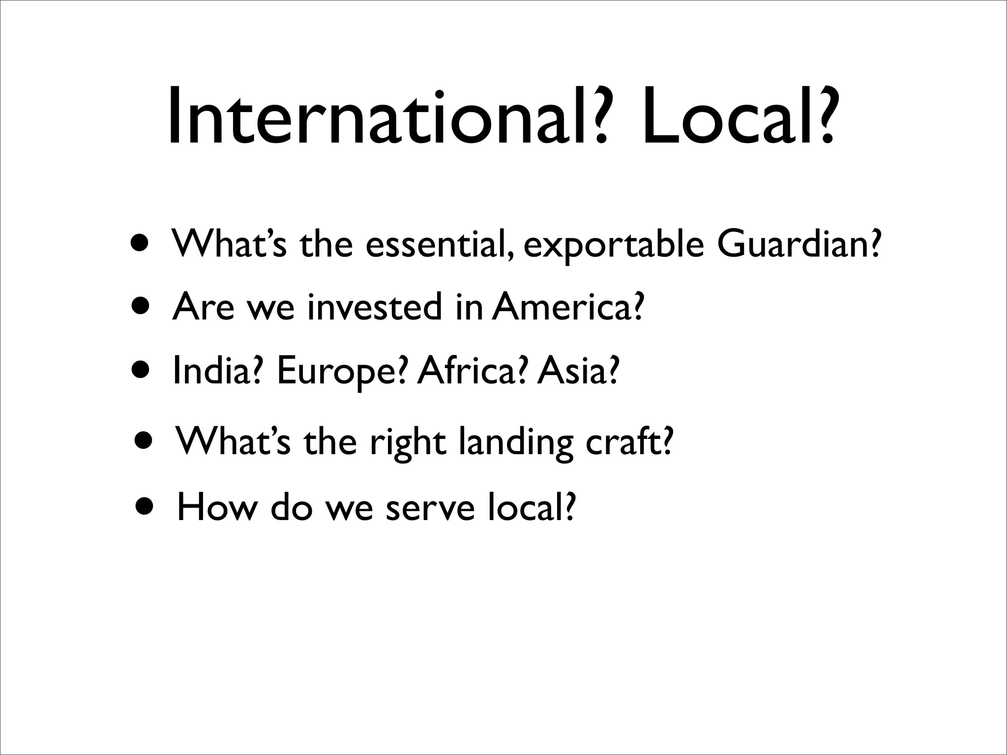 Guardian: 10 questions