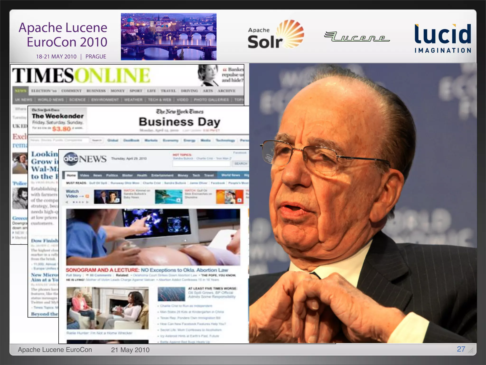 Apache Lucene EuroCon   21 May 2010   27
 