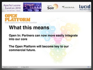 What this means
        Open In: Partners can now more easily integrate
        into our core

        The Open Platform w...