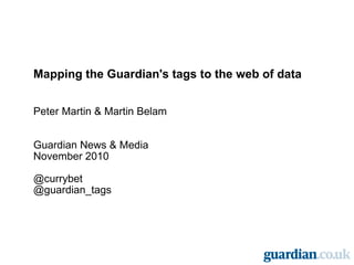 Mapping the Guardian's tags to the web of data