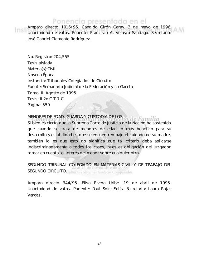Guardia y custodia de los menores en juicio.