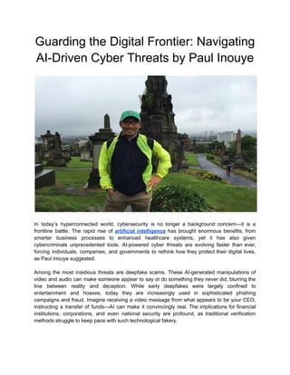 Guarding the Digital Frontier_ Navigating AI-Driven Cyber Threats by ...