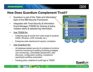 IBM InfoSphere Guardium overview | PDF