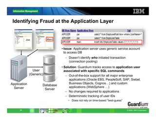 IBM InfoSphere Guardium overview | PDF