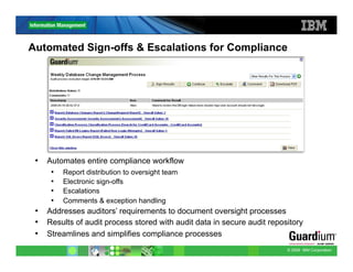 IBM InfoSphere Guardium overview | PDF