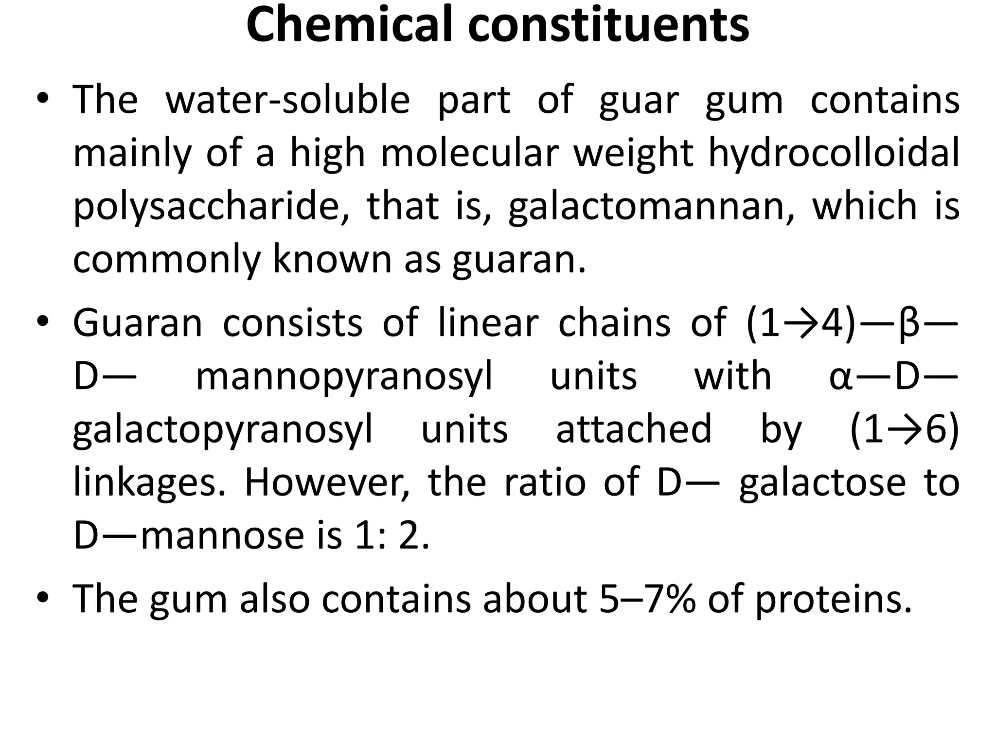 GUAR GUM Jaguar gum PPT