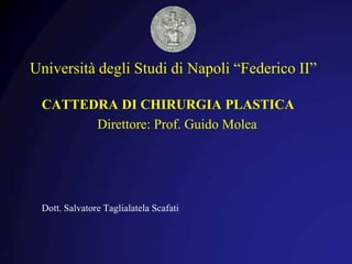Università degli Studi di Napoli “Federico II”  CATTEDRA DI CHIRURGIA PLASTICA 	      Direttore: Prof. Guido Molea Dott. Salvatore Taglialatela Scafati 